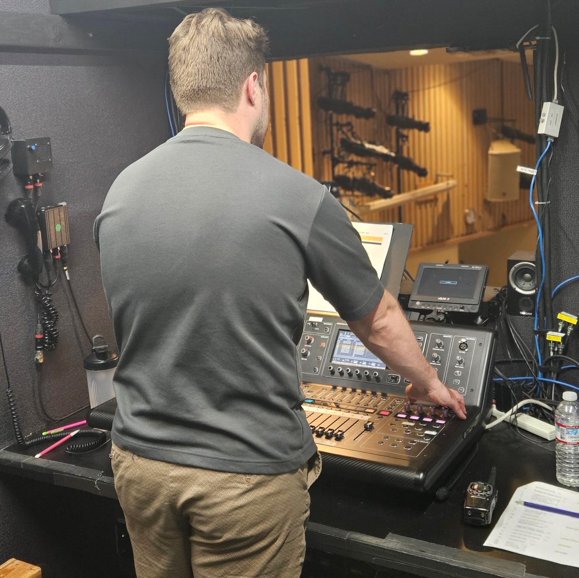 Behind the board